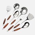 Professional Stainless Steel Cooking Utensil Set - 7 Piece Kitchen Tools