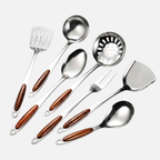 Professional Stainless Steel Cooking Utensil Set - 7 Piece Kitchen Tools