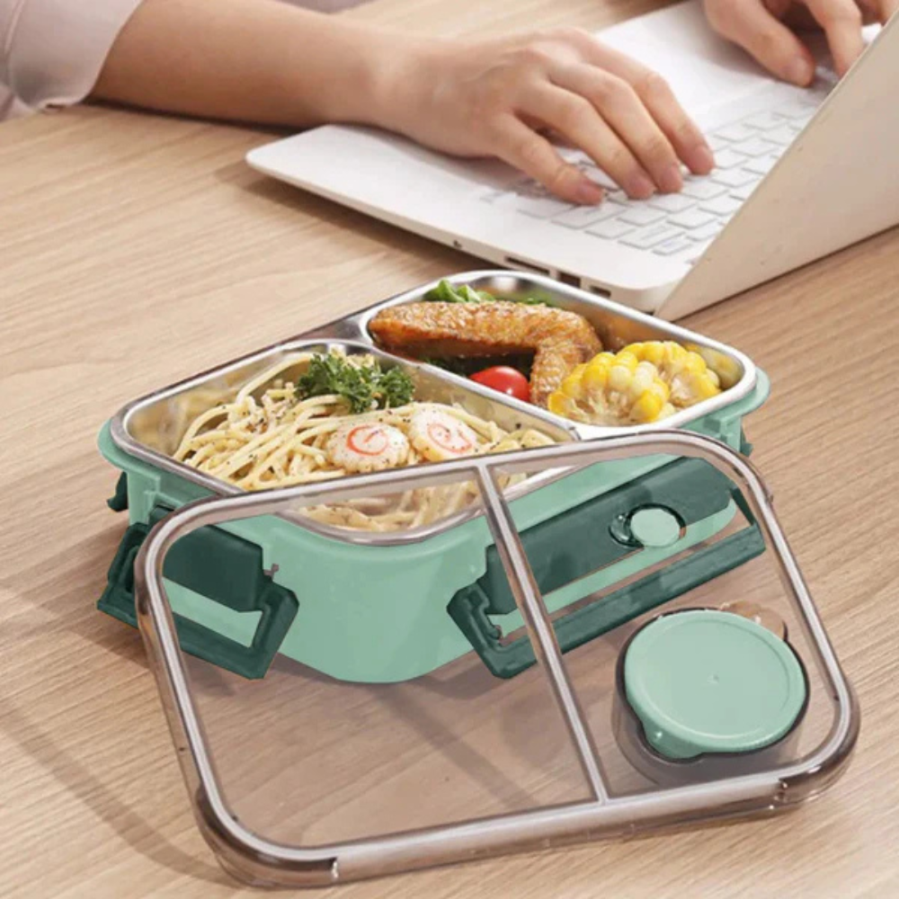 Premium Stainless Steel Insulated Lunch Container with Leak-Proof Seal