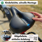 RideEase Comfort Bike Saddle | Ergonomic Gel Bicycle Seat