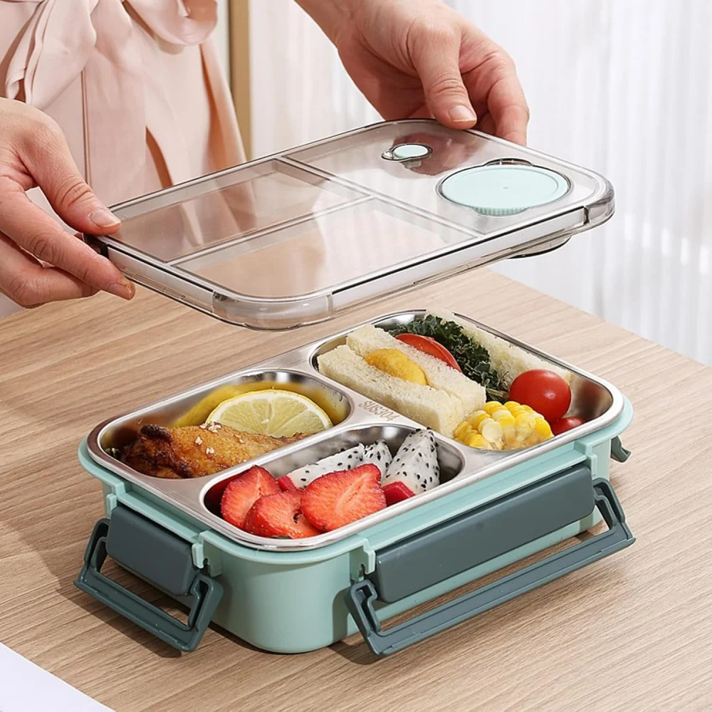 Premium Stainless Steel Insulated Lunch Container with Leak-Proof Seal