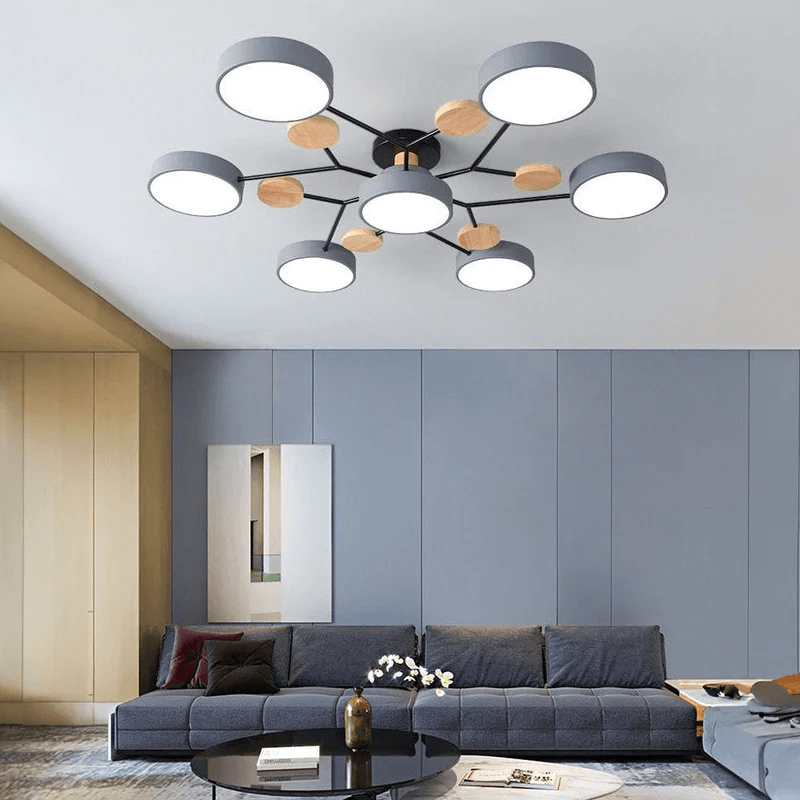 NordLume Modern LED Acrylic Ceiling Light for Living Room and Bedroom