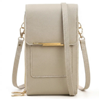 CarryEase Crossbody Phone Bag with Touchscreen Pocket and RFID Protection