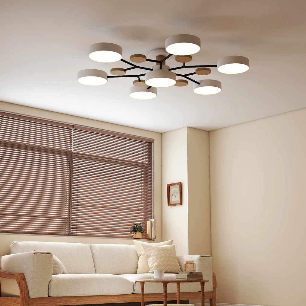 NordLume Modern LED Acrylic Ceiling Light for Living Room and Bedroom