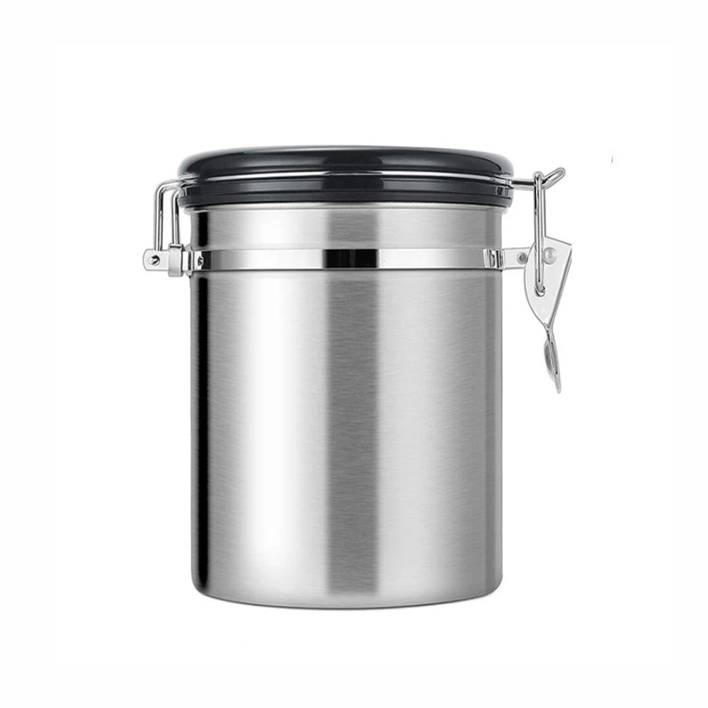 Premium Airtight Coffee Bean Storage Canister with CO2 Valve and Date Tracker