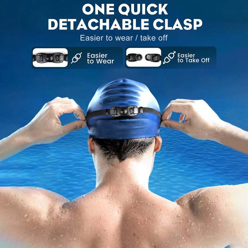 AquaVista Wide View Swim Goggles | Anti-Fog UV Protection Adult Goggles