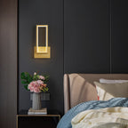 AuraLume Modern Gold LED Wall Light