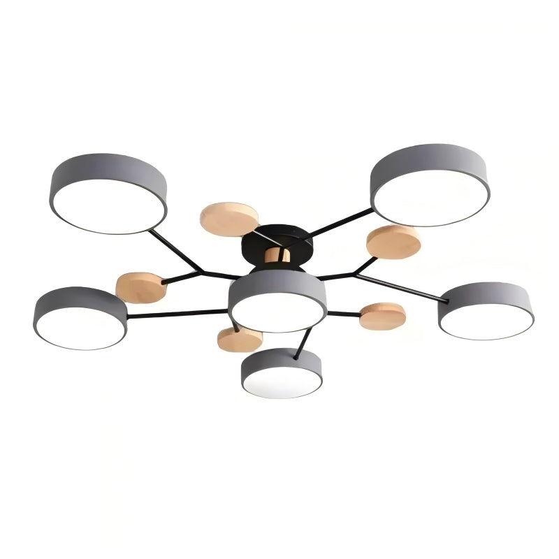 NordLume Modern LED Acrylic Ceiling Light for Living Room and Bedroom