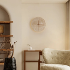 Natural Stone Backlit Wall Clock with LED Ambient Light - 9" or 11.8"