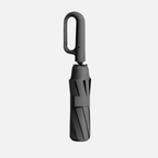 StormShield Compact Travel Umbrella with 10 Fiberglass Ribs and Carabiner Hook