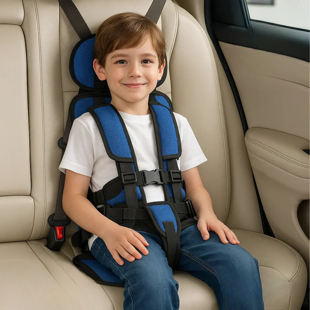 TravelNest Foldable Child Travel Seat with Adjustable Straps