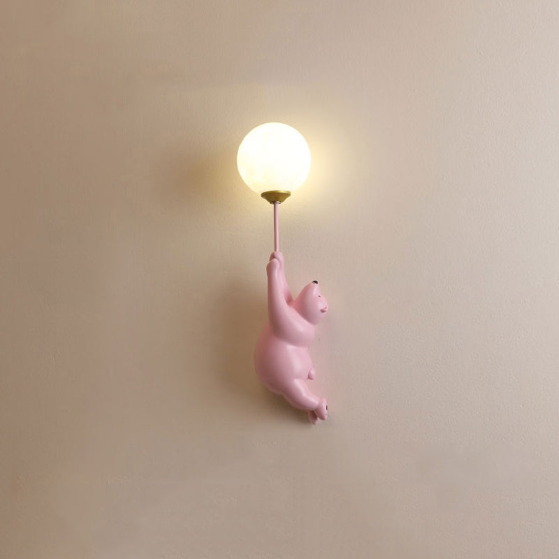 BalloonBuddy Bear LED Wall Light for Kids Bedroom and Nursery
