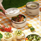 ThermalLock Stainless Steel Double-Wall Insulated Food Container with Leak-Resistant Seal