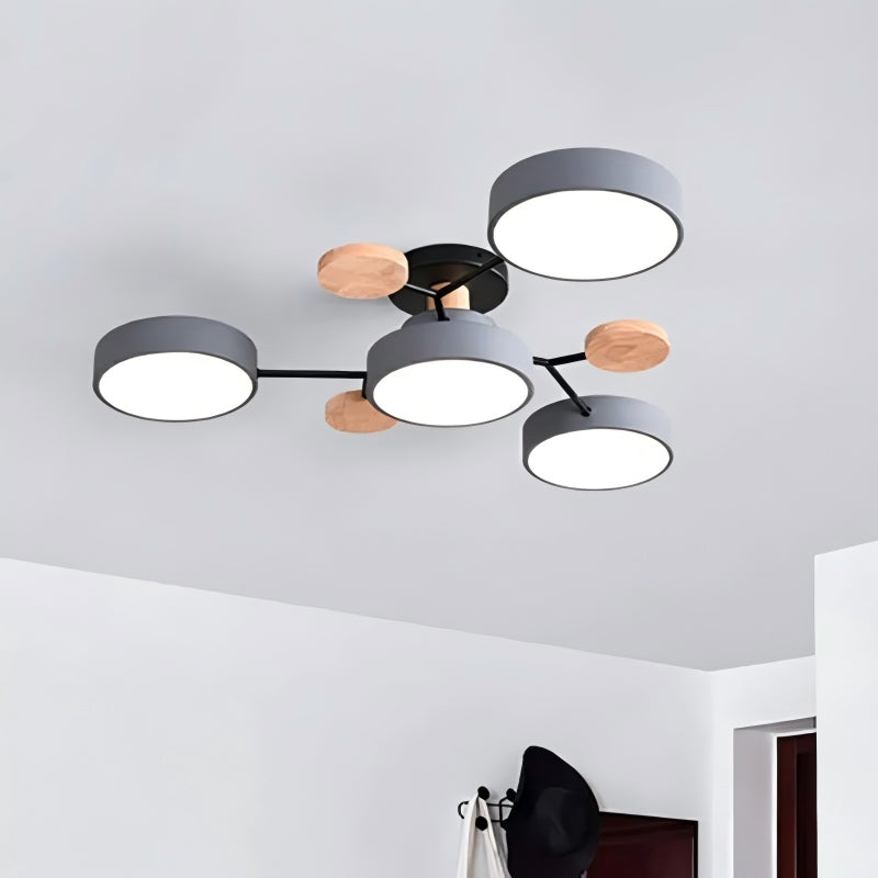 NordLume Modern LED Acrylic Ceiling Light for Living Room and Bedroom