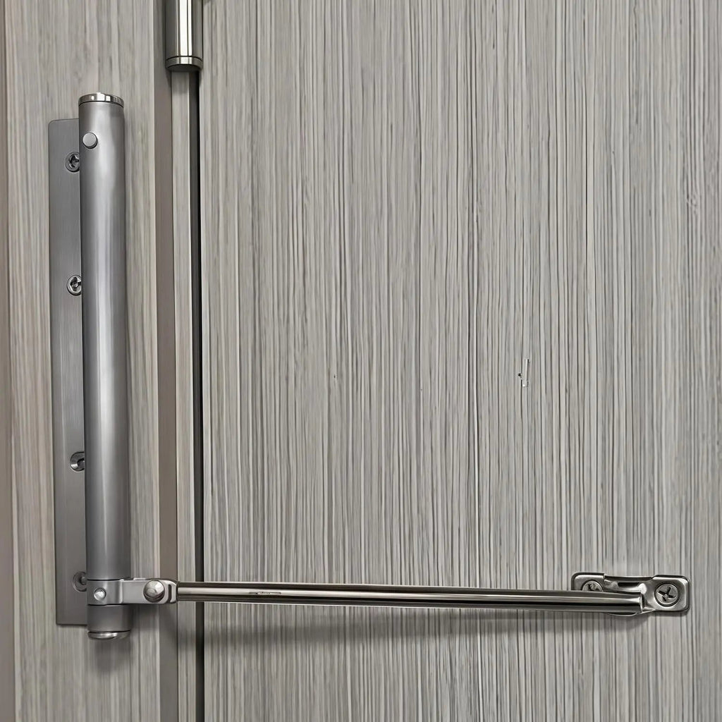 QuietLatch Adjustable Automatic Door Closer | Stainless Steel Soft Close Mechanism