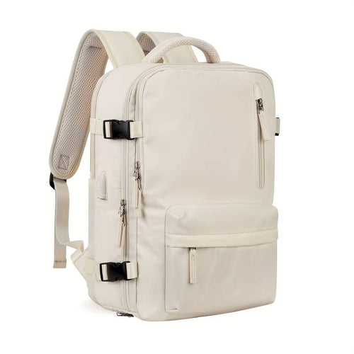 CarryFlex Water-Resistant Backpack with Shoe Compartment and Organizer