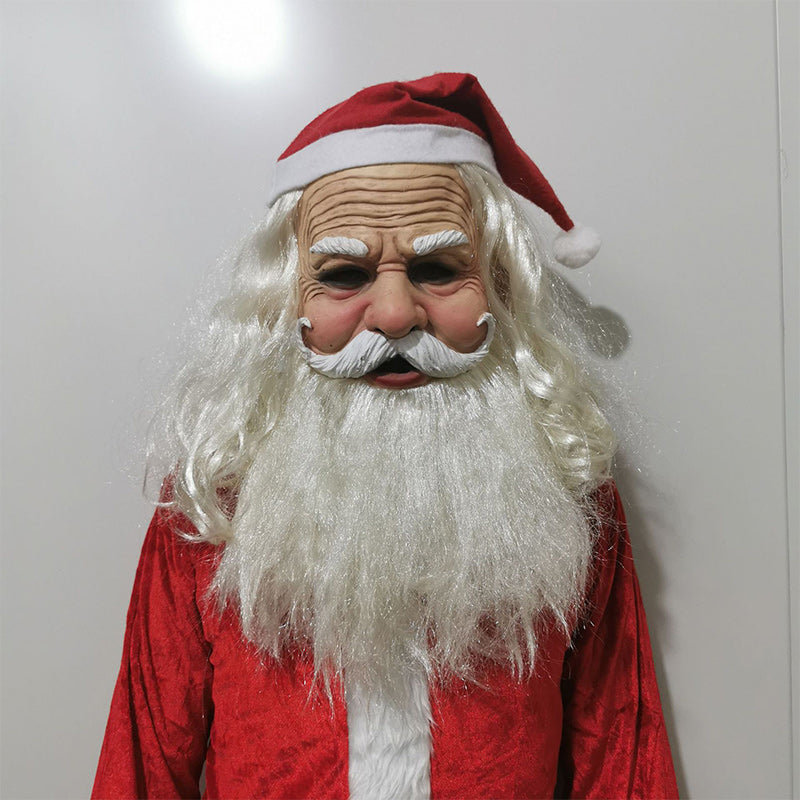 Premium Realistic Latex Transformation Mask with Detailed Beard