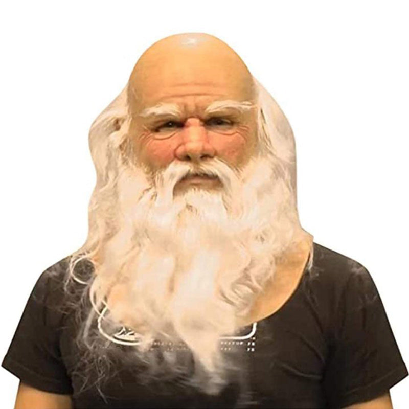 Premium Realistic Latex Transformation Mask with Detailed Beard