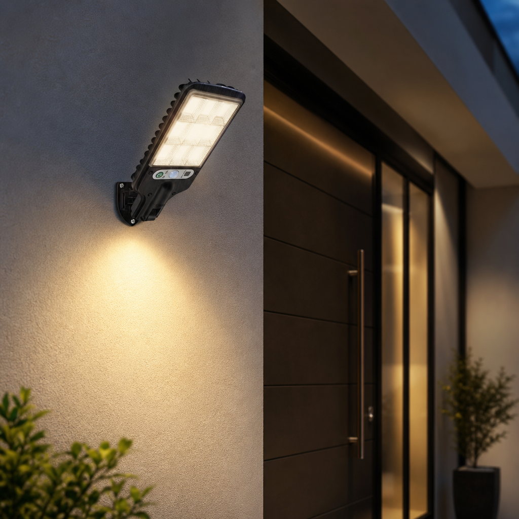 LumaGuard Solar Motion Sensor Outdoor Wall Light