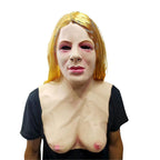 Premium Realistic Latex Transformation Mask with Detailed Beard