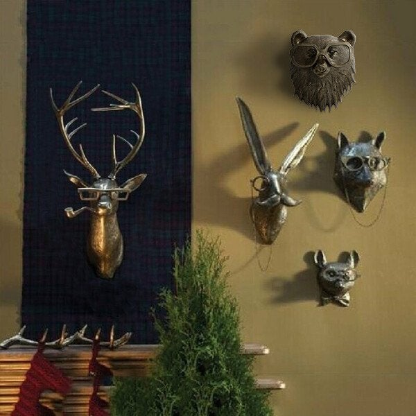 Velmora Décoration Murale Animaux en Résine