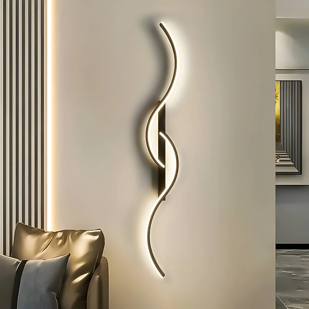 CurveGlow Modern LED Wall Light for Soft Ambient Illumination