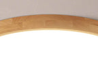 NordHaven Wood LED Flush Mount Ceiling Light for Living Room and Bedroom