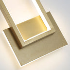 AuraLume Applique Murale LED Dorée Moderne