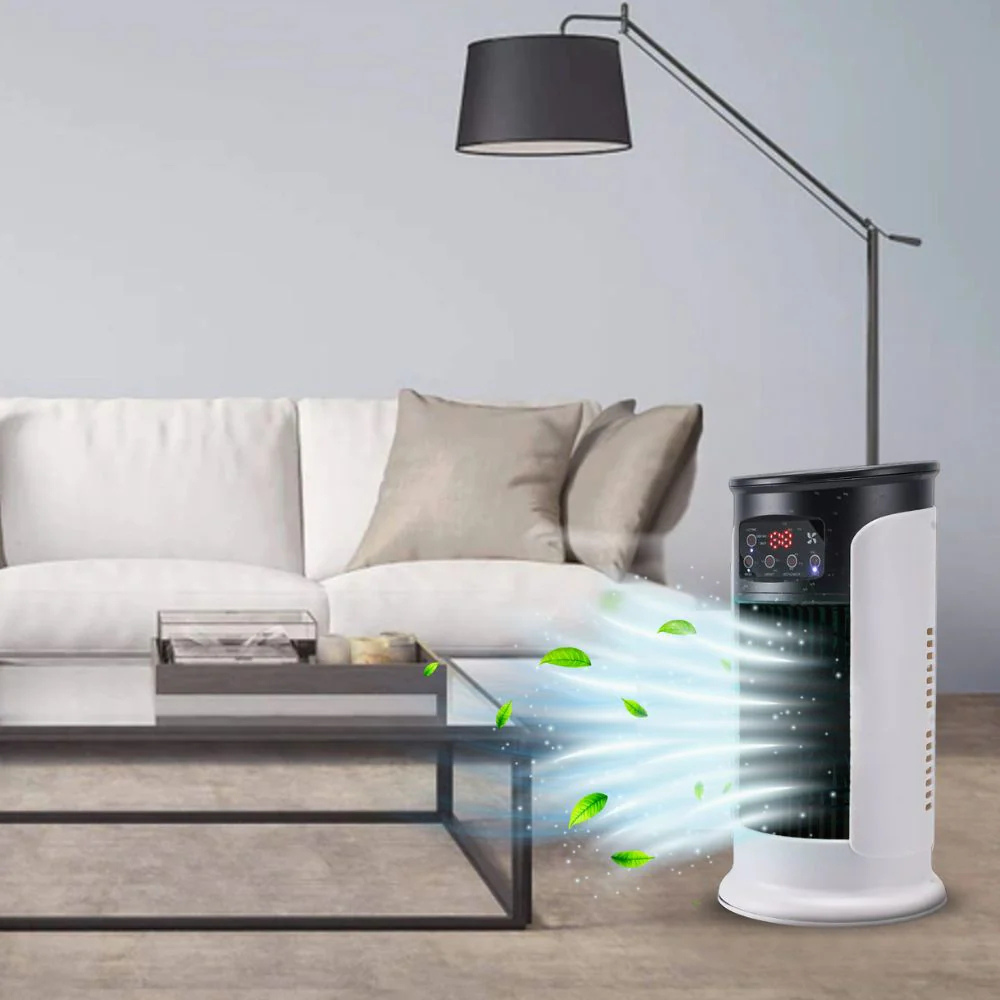 Compact Desktop Evaporative Air Cooler - 6-Speed Portable Unit