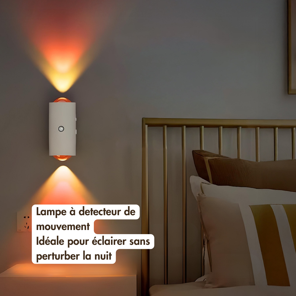 LumiSense Applique Murale LED avec Détecteur de Mouvement