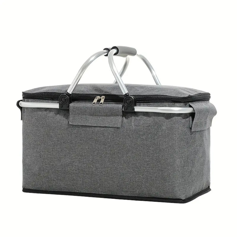 18L Collapsible Outdoor Cooler Basket - Portable Food Storage for Picnics & Camping