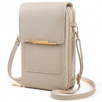 CarryEase Crossbody Phone Bag with Touchscreen Pocket and RFID Protection