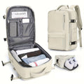 CarryFlex Water-Resistant Backpack with Shoe Compartment and Organizer