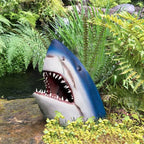 OceanBite Resin Shark Garden Sculpture Outdoor Decorative Garden Accent