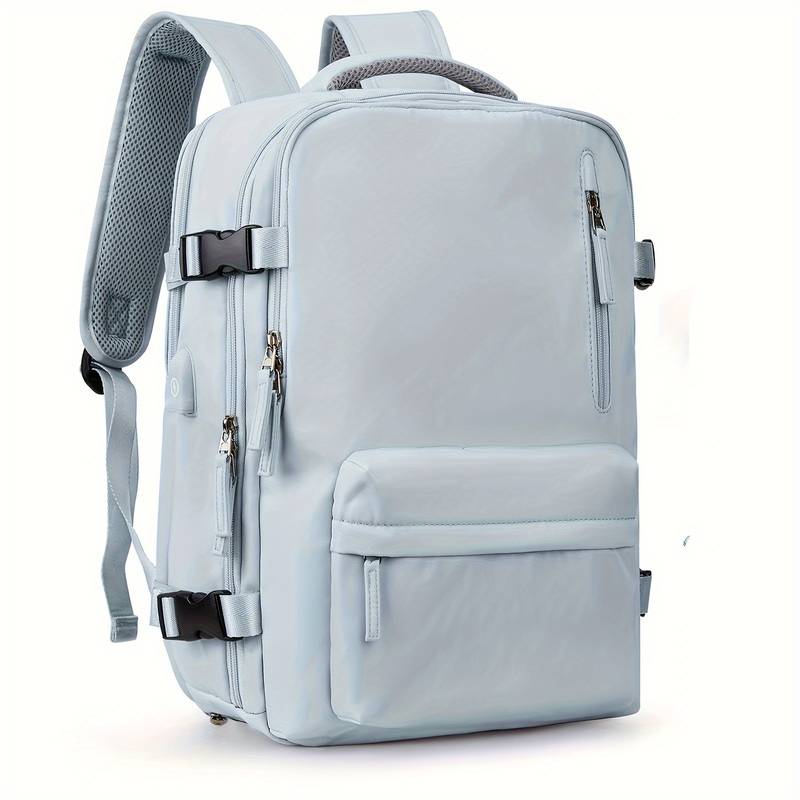 CarryFlex Water-Resistant Backpack with Shoe Compartment and Organizer