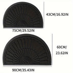 Norvex Tapis de Porte Demi-Rond Antidérapant