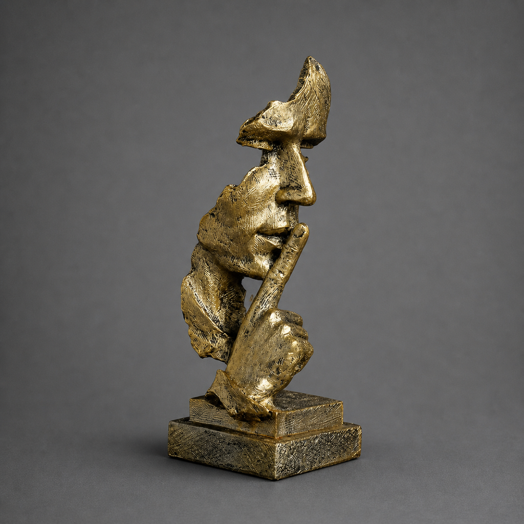 SerenaArt Sculpture Décorative Abstraite Visage