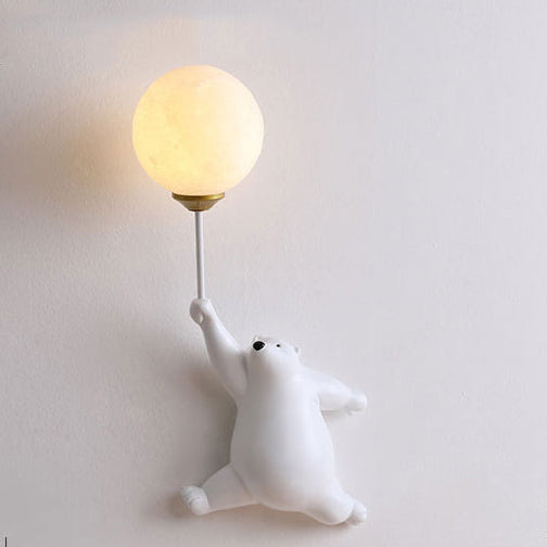 BalloonBuddy Bear LED Wall Light for Kids Bedroom and Nursery
