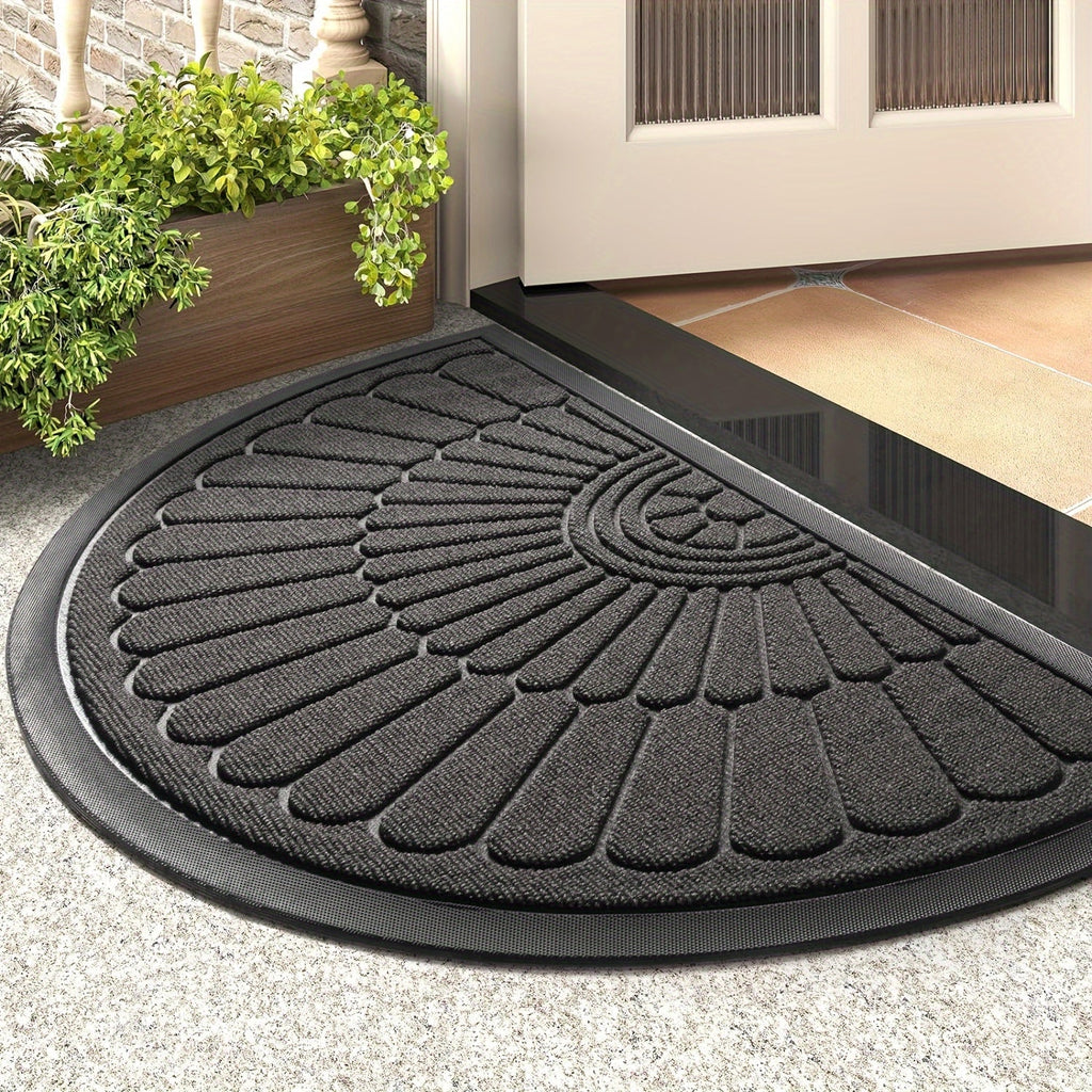 Norvex Tapis de Porte Demi-Rond Antidérapant