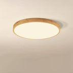 NordHaven Wood LED Flush Mount Ceiling Light for Living Room and Bedroom