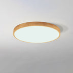 NordHaven Wood LED Flush Mount Ceiling Light for Living Room and Bedroom