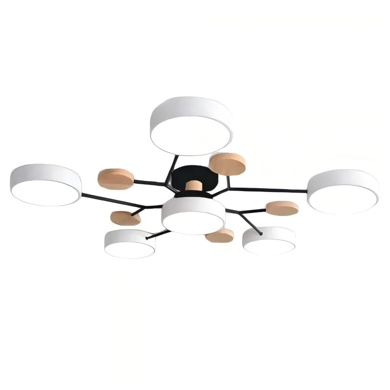NordLume Modern LED Acrylic Ceiling Light for Living Room and Bedroom