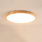 NordHaven Wood LED Flush Mount Ceiling Light for Living Room and Bedroom