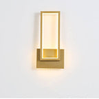 AuraLume Modern Gold LED Wall Light