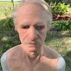 Premium Realistic Latex Transformation Mask with Detailed Beard