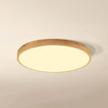 NordHaven Wood LED Flush Mount Ceiling Light for Living Room and Bedroom