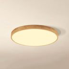 NordHaven Wood LED Flush Mount Ceiling Light for Living Room and Bedroom