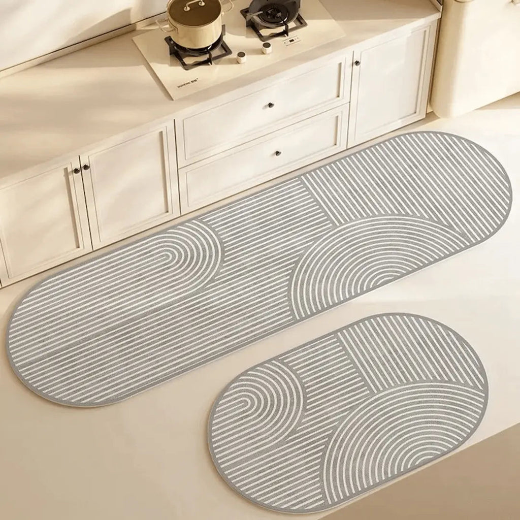 Velmora Tapis de Cuisine Absorbant Antidérapant Moderne
