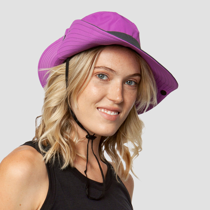 Adjustable Wide-Brim UV Protection Sun Hat with Ponytail Slot