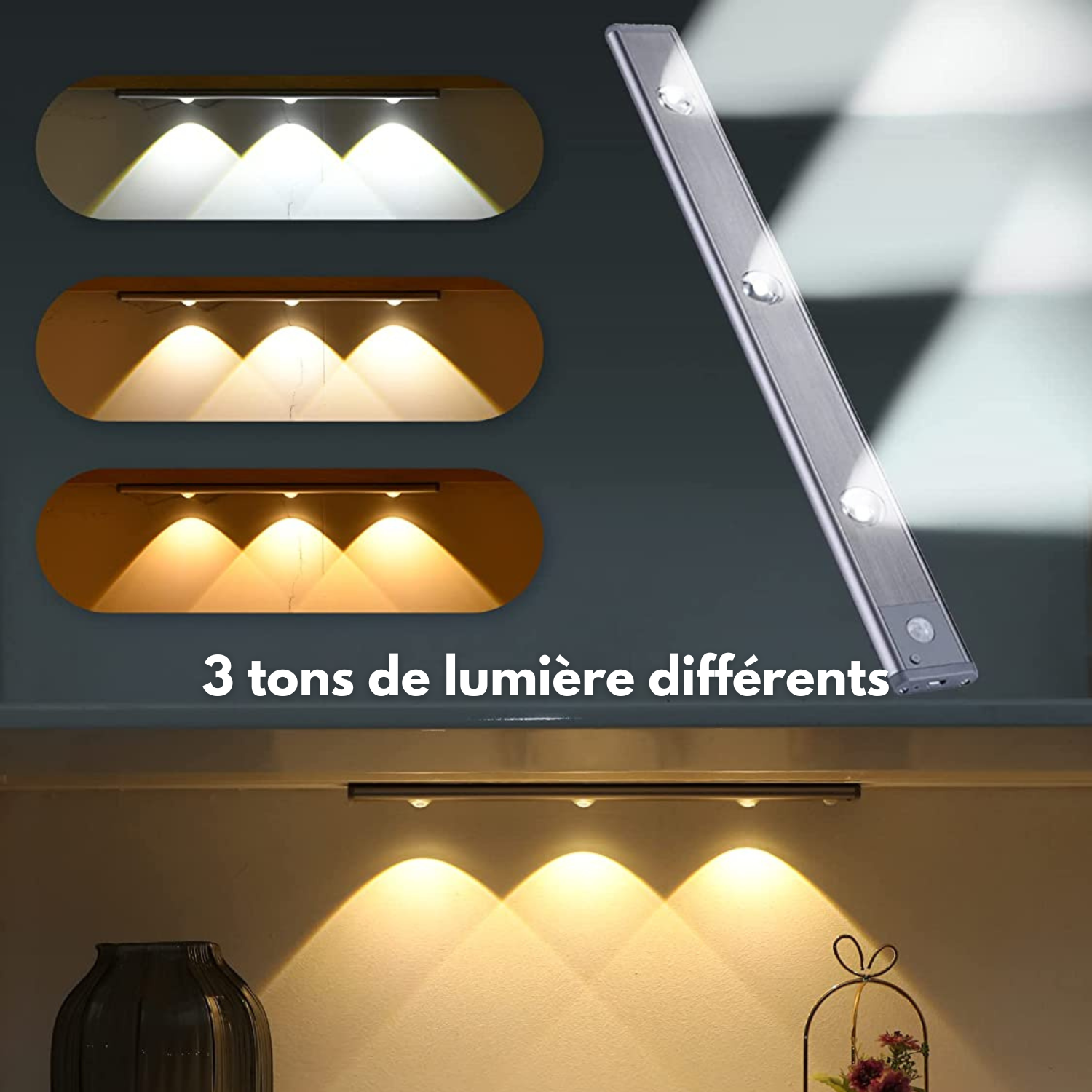 LumiSense Wireless LED Lamp with Motion Sensor